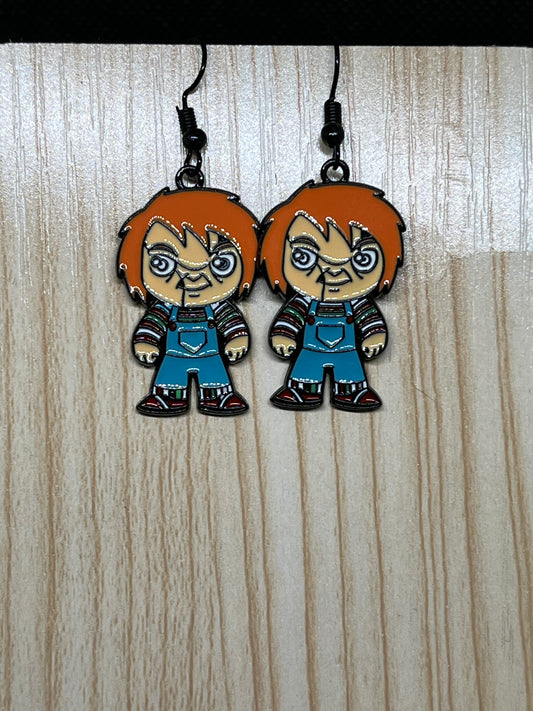 Creepy doll earrings H93