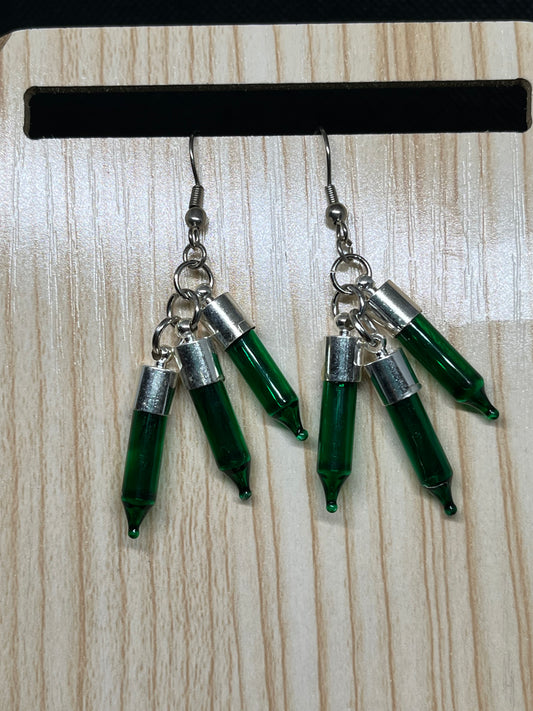 Christmas light earrings C138