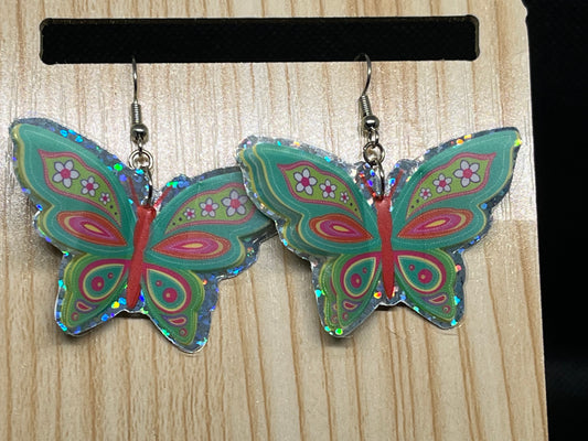 Butterfly earrings E276