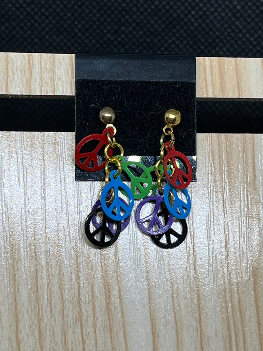 Peace earrings E656