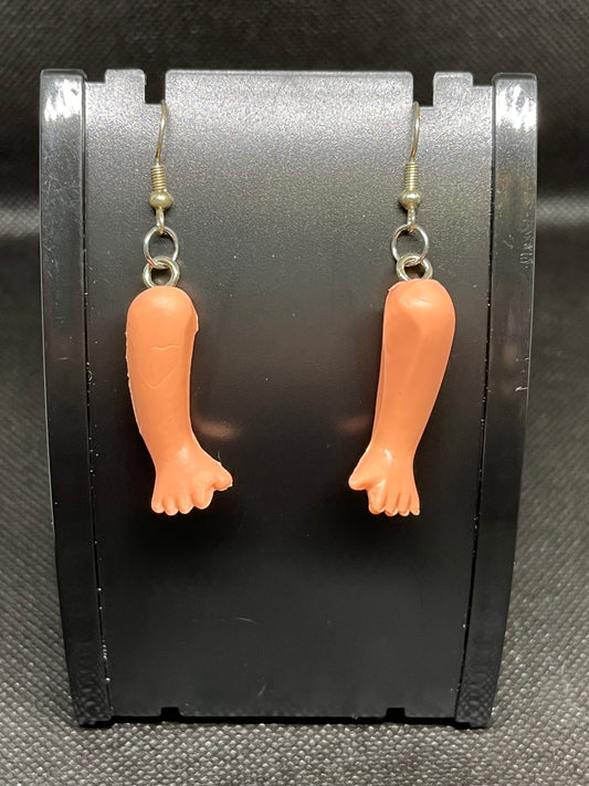 Doll arm earrings H31