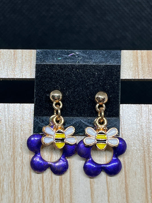 Flower earrings E179