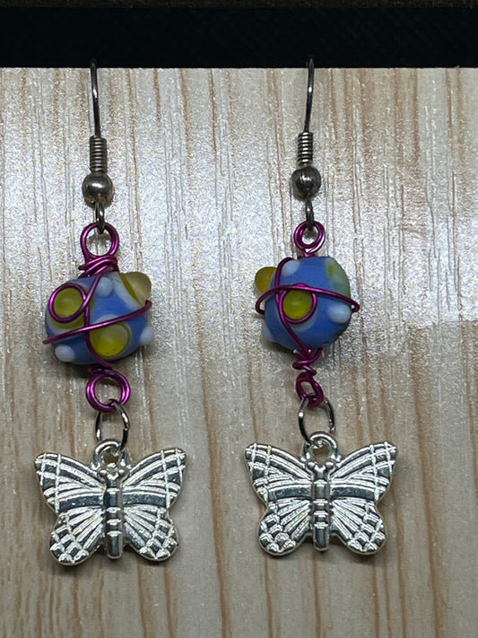 Butterfly earrings E260