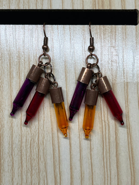 Christmas light earrings C151