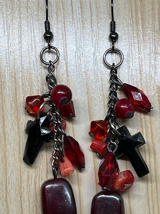 Cross earrings E474