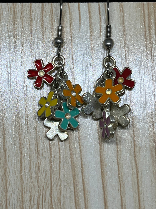 Flower earrings E163