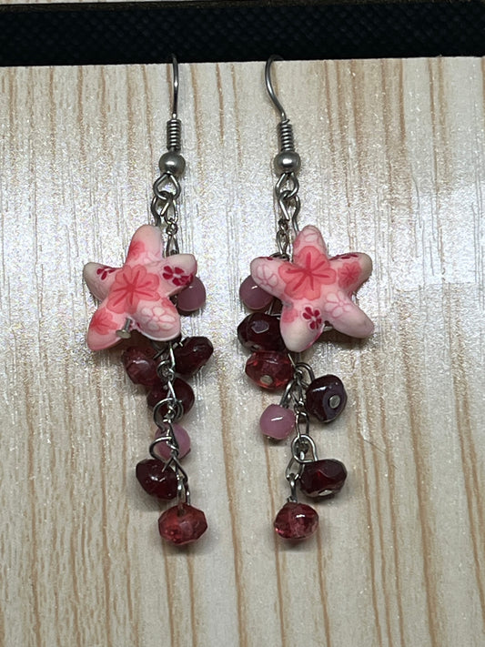 Starfish earrings E329