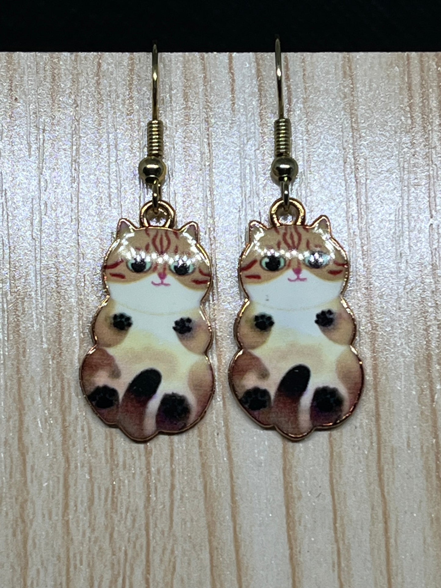 Cat earrings E372