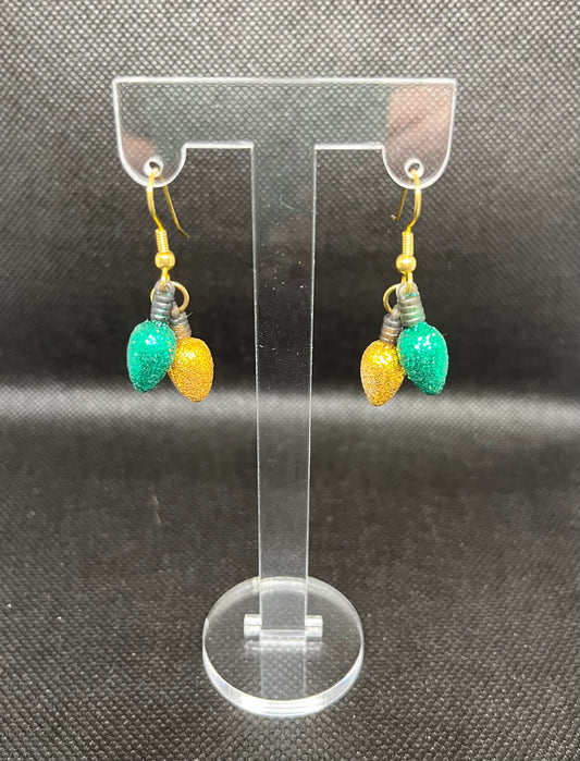 Christmas light earrings C42