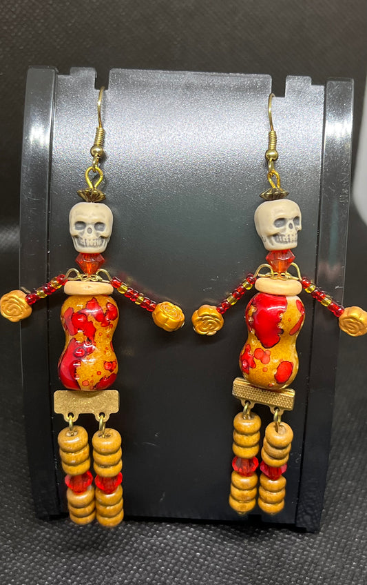 Skeleton earrings H137