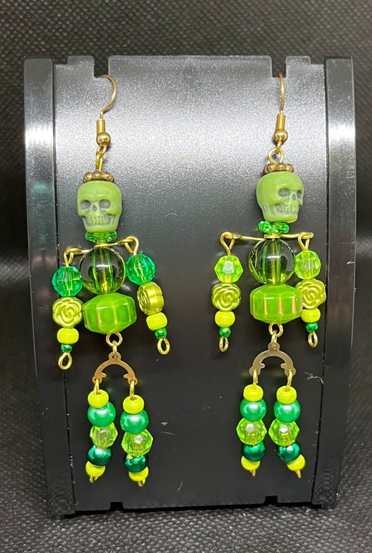 Skeleton earrings H142