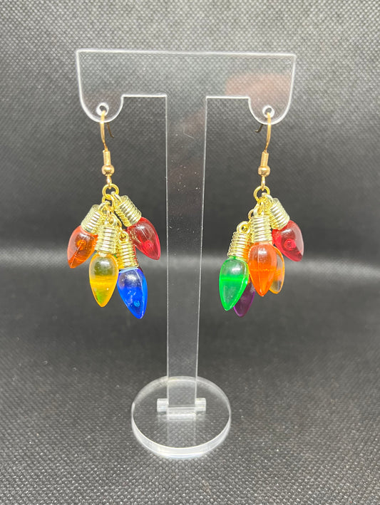 Christmas light earrings C35