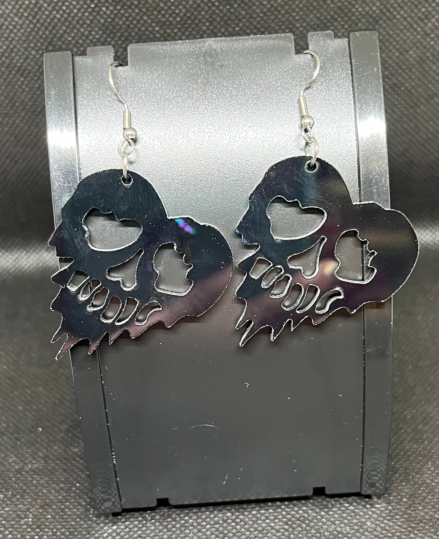 Dripping heart earrings H120