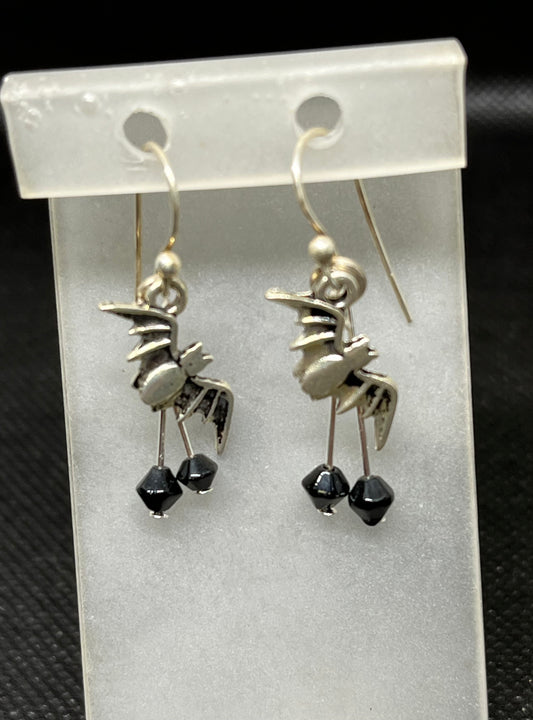 Bat earrings H41