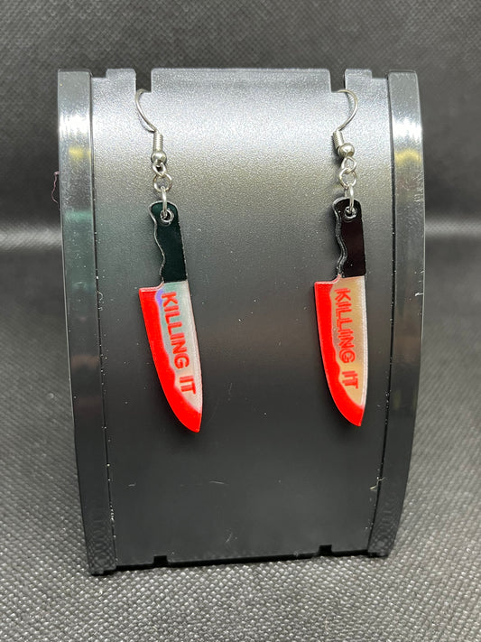 Knife earrings H118