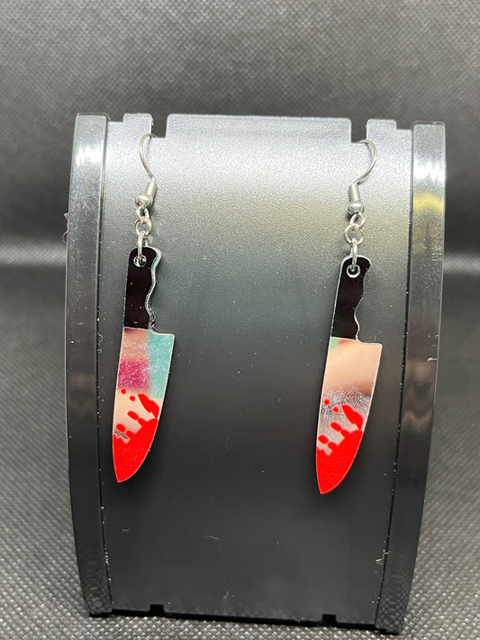 Knife earrings H116