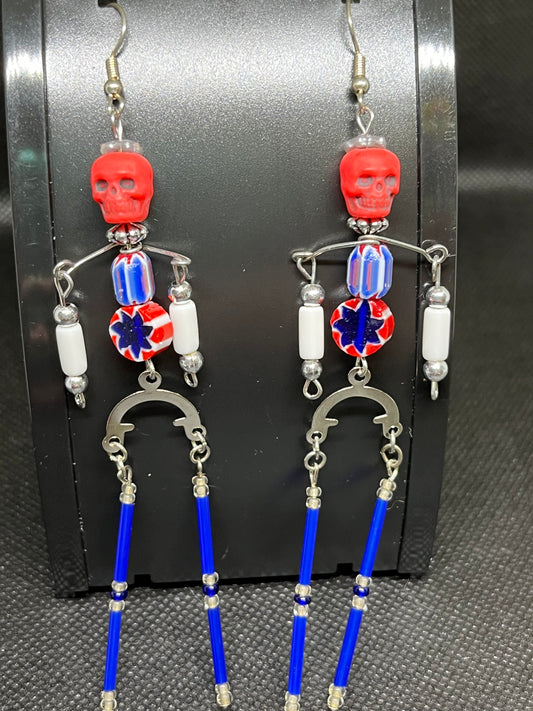 Skeleton earrings H139