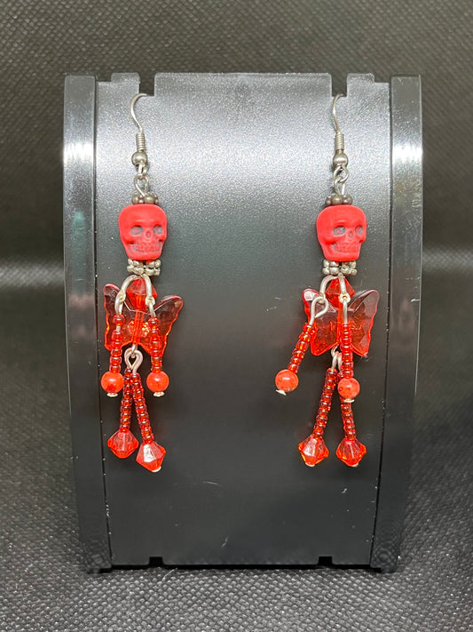 Skeleton earrings H146