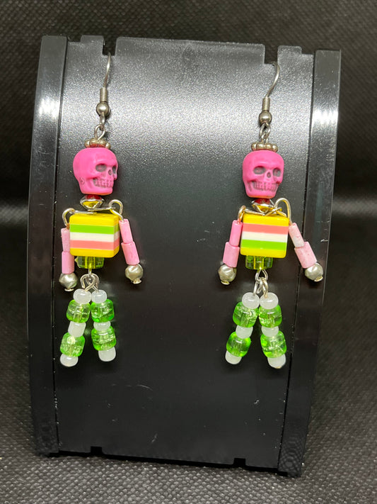 Skeleton earrings H147