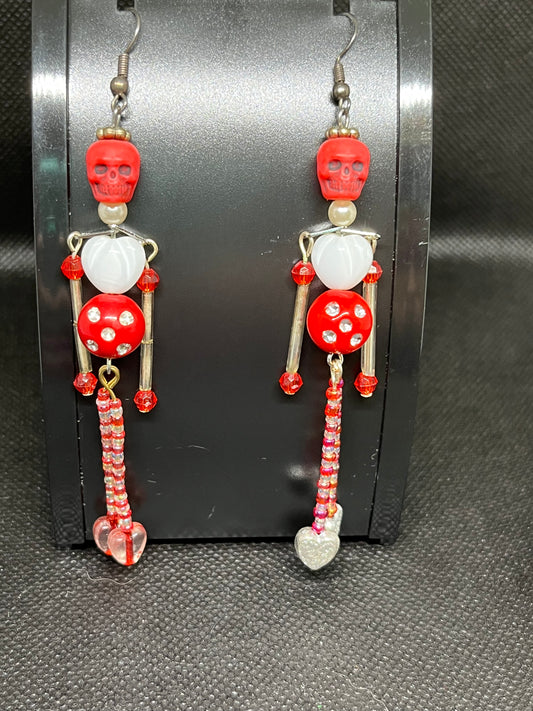 Skeleton earrings H136