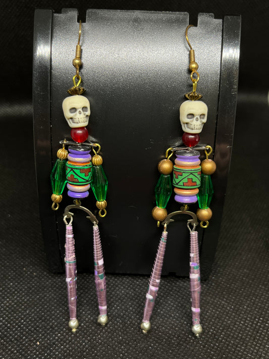 Skeleton earrings H129