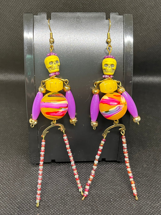 Skeleton earrings H125