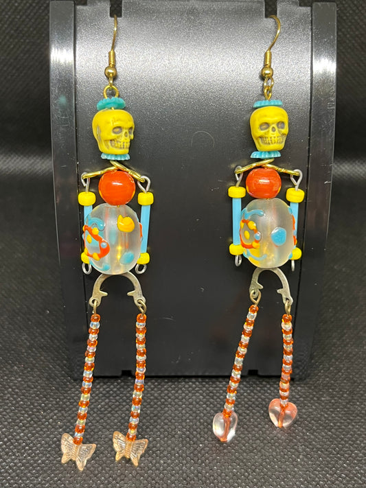 Skeleton earrings H133