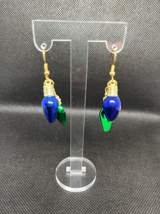 Christmas light earrings C33