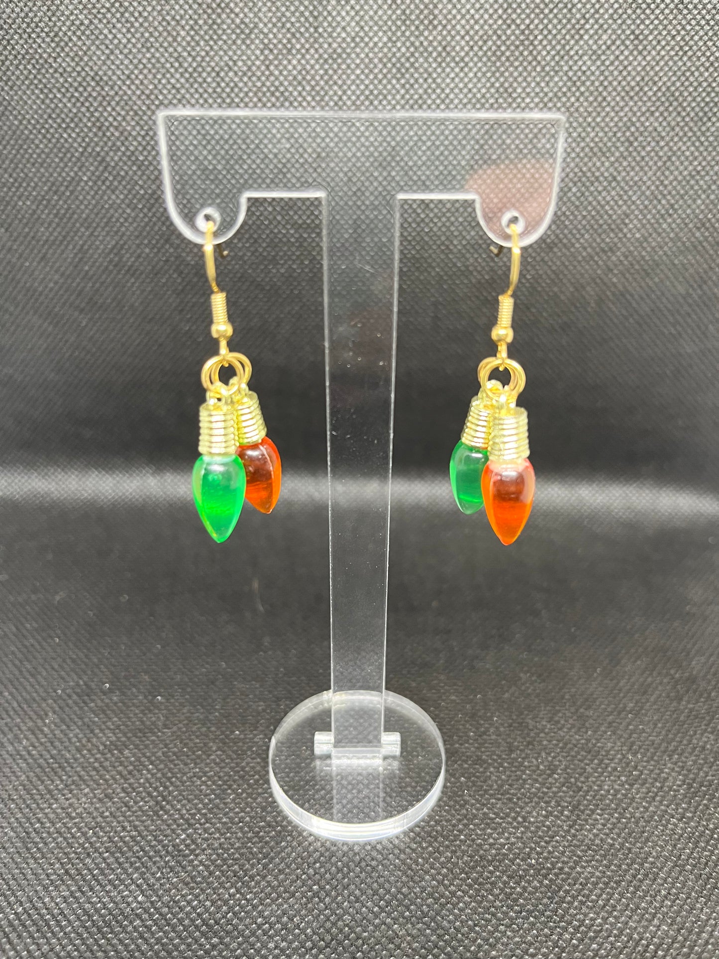 Christmas light earrings C39