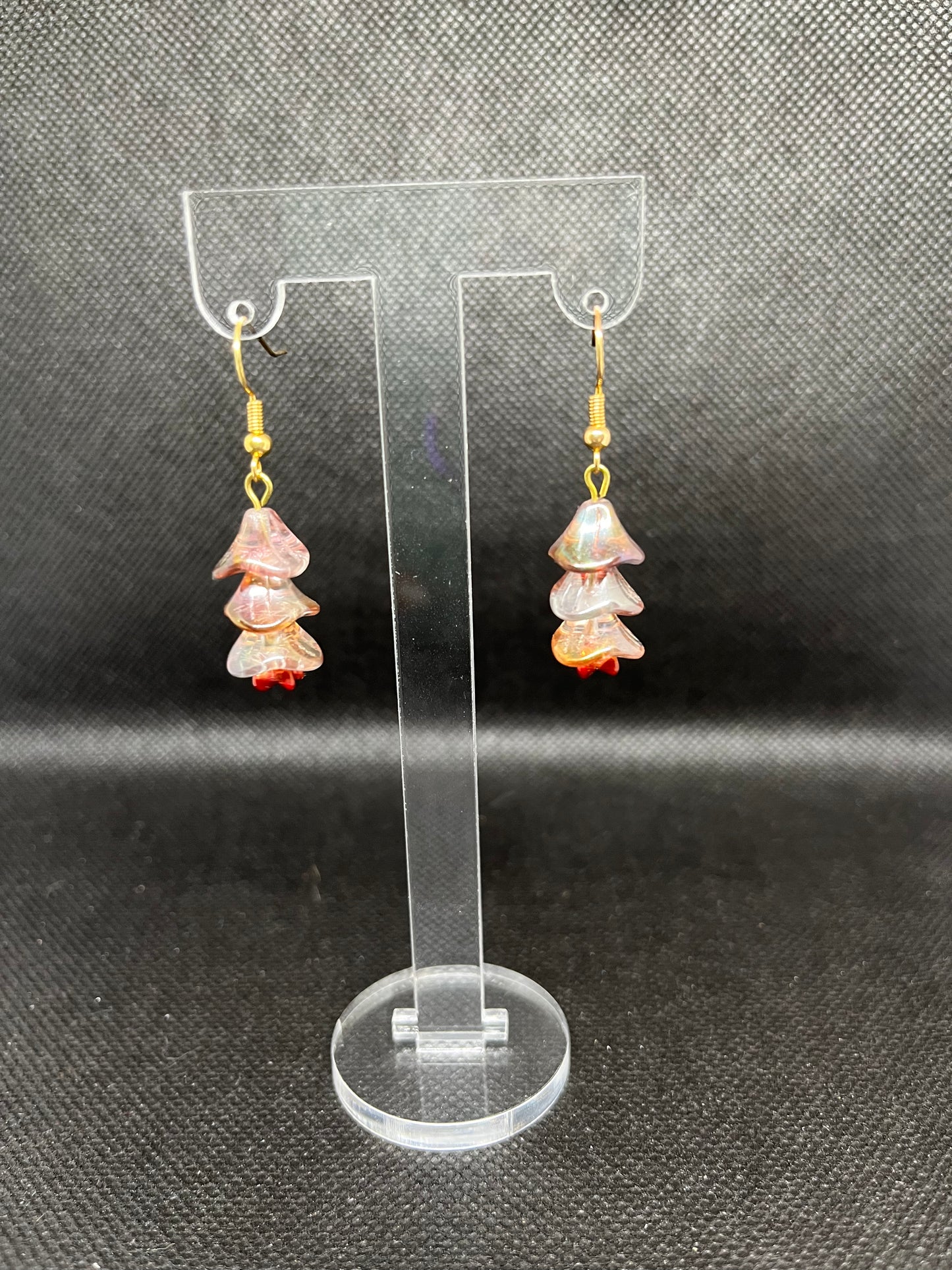 Light purple tree earrings C5