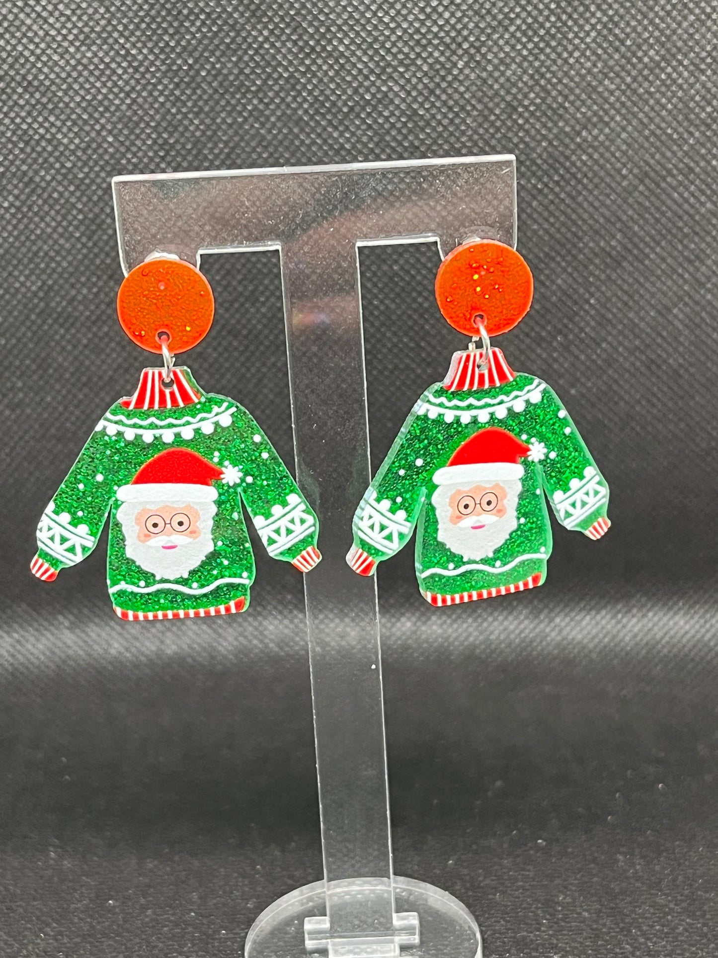 Santa sweater earrings C125